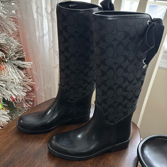 Coach rain boots - Picture 1 of 4